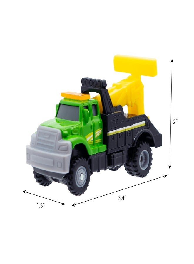 Mighty Fleet Diecast 3-Pack, Tow Truck, Garbage Truck, and Tanker, Durable 3â€ Diecast Vehicles for Kids Ages 3+ - Image 2